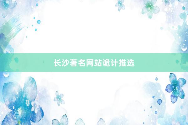 长沙著名网站诡计推选