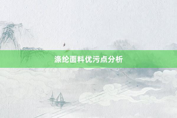 涤纶面料优污点分析